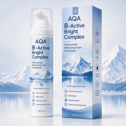 [Professional Grade] AQA Niacinamide Foaming Toothpaste 8X