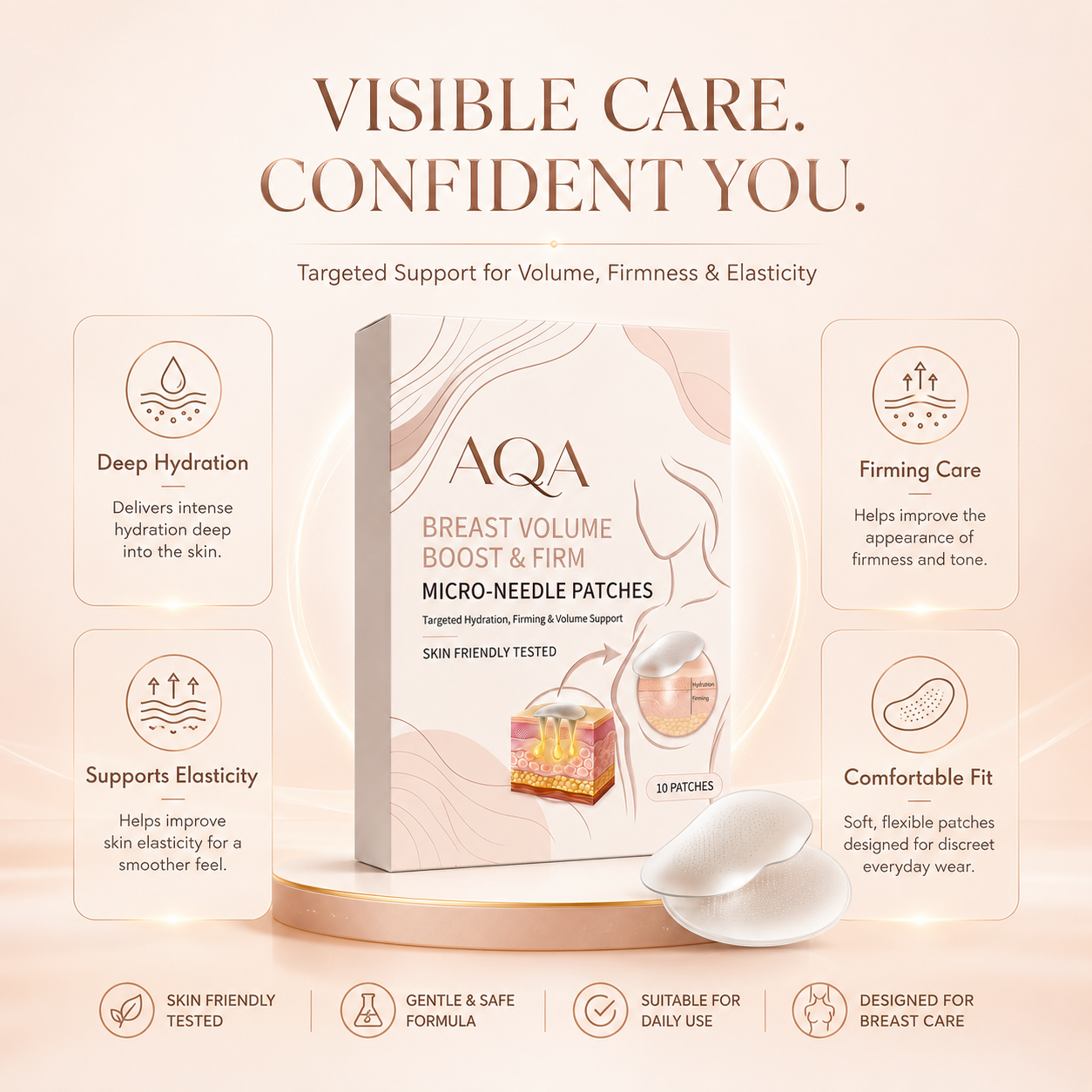 AQA BREAST ENHANCEMENT MICRO-CONE PATCHES