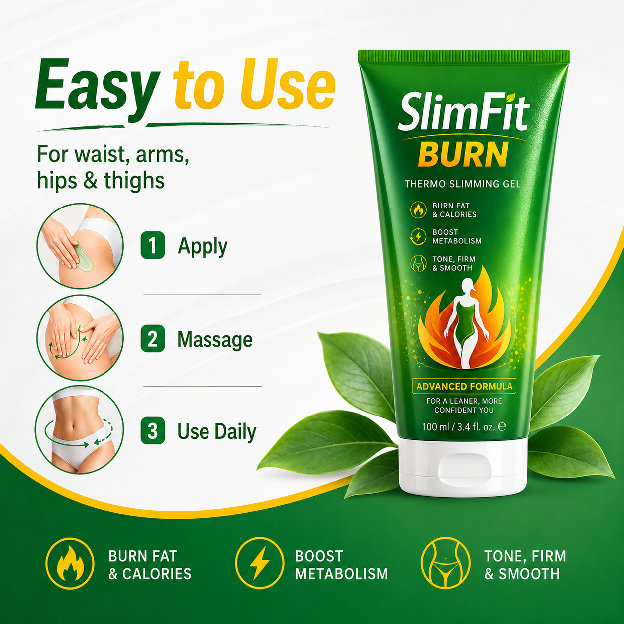 SlimFit Burn™ Thermo-Active Body Contouring Gel&Fat Burning Gel