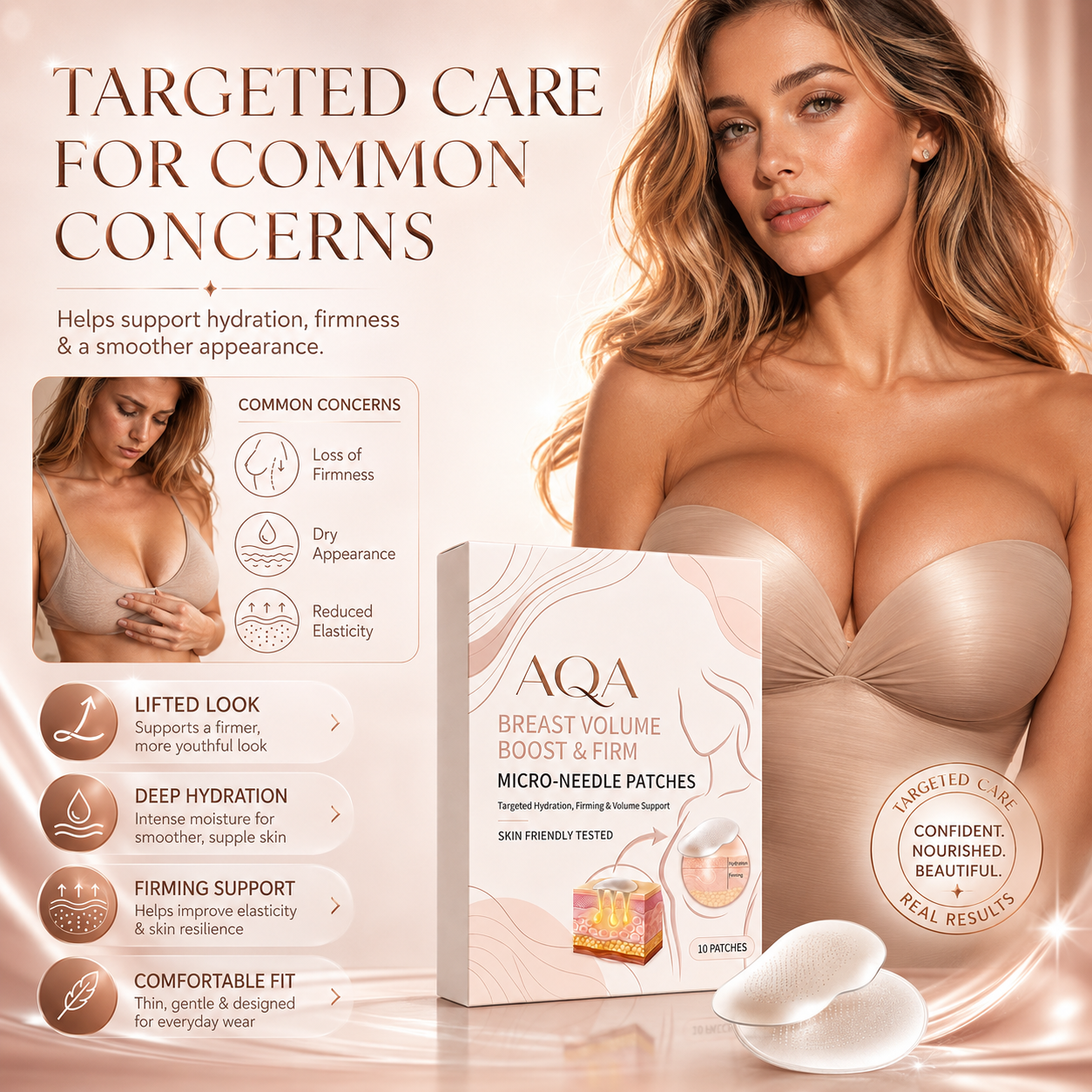 AQA BREAST ENHANCEMENT MICRO-CONE PATCHES
